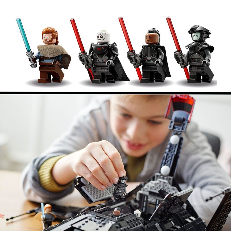 LEGO-Star-Wars-75336-Trasporto-dell-Inquisitore-Scythe-Astronave-Giocattolo-con-Minifigure-di-Ben-Kenobi-con-Spada-Laser