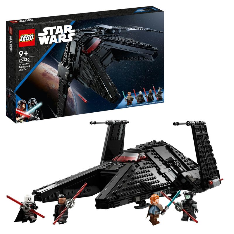 LEGO-Star-Wars-75336-Trasporto-dell-Inquisitore-Scythe-Astronave-Giocattolo-con-Minifigure-di-Ben-Kenobi-con-Spada-Laser