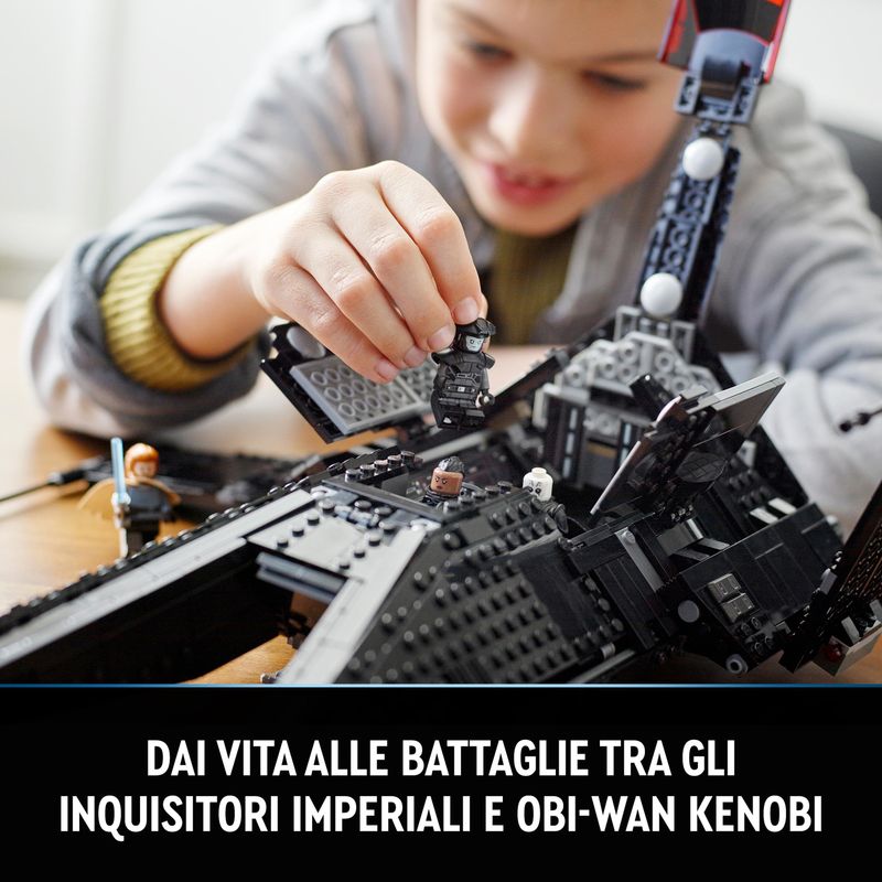 LEGO-Star-Wars-75336-Trasporto-dell-Inquisitore-Scythe-Astronave-Giocattolo-con-Minifigure-di-Ben-Kenobi-con-Spada-Laser