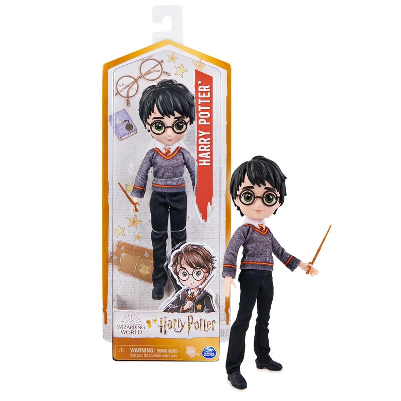 Wizarding-World---Bambola-articolata-Harry-Potter-20cm---Bacchetta-e-divisa-di-Hogwarts-inclusa---Collezione-Harry-Potter---Per-bambini-dai-5-anni-in-su