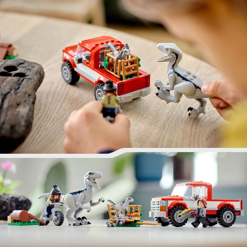 LEGO-Jurassic-World-76946-La-Cattura-dei-Velociraptor-Blue-e-Beta-Giochi-per-Bambini-di-6--Anni-con-Dinosauri-Giocattolo
