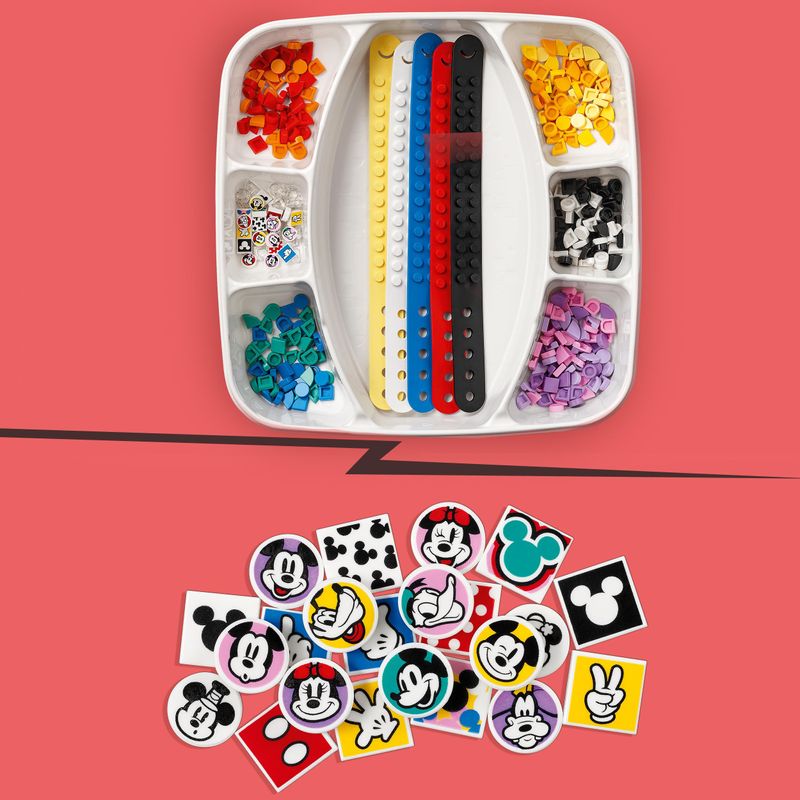 LEGO-DOTS-41947-Disney-Multipack-Bracciali-Topolino-e-Amici-Set-per-Creare-Gioielli-per-Bambini-con-Tessere-Glitterate