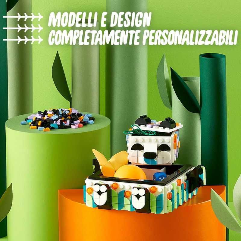 LEGO-DOTS-41959-Il-Simpatico-Panda-portaoggetti-Set-Scatola-Fai-da-Te-Regalo-Creativo-Giochi-per-Bambini-dai-6-Anni