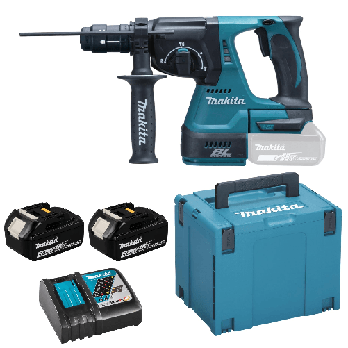 Makita-DHR243RTJ---Martello-leggero-24mm-18V-con-batteria-50-Ah
