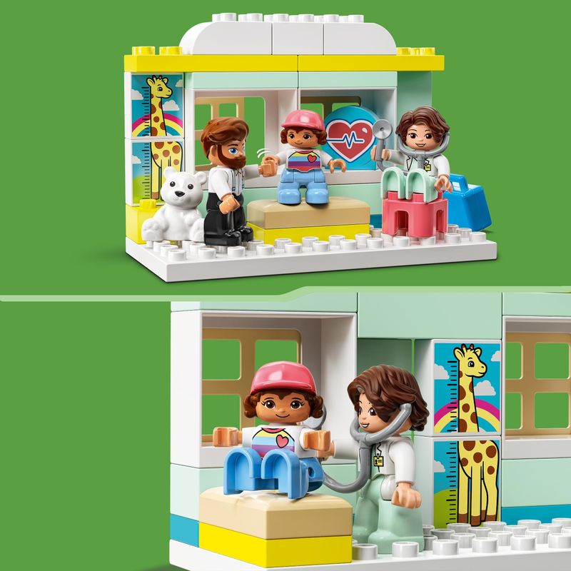 LEGO-DUPLO-10968-Visita-dal-Dottore-Giochi-Educativi-per-l-Apprendimento-dei-Bambini-di-2--Anni-Giocattoli-Creativi