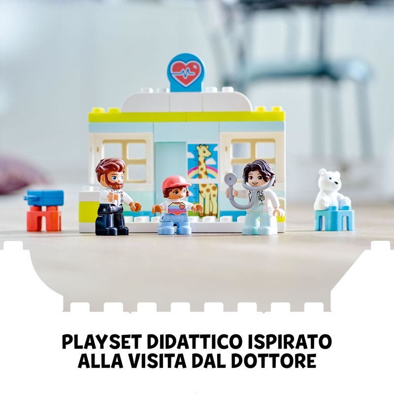 LEGO-DUPLO-10968-Visita-dal-Dottore-Giochi-Educativi-per-l-Apprendimento-dei-Bambini-di-2--Anni-Giocattoli-Creativi