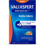 Valdispert Notte Intera, Integratore alimentare per favorire il sonno regolare, a base di Passiflora, Biancospino