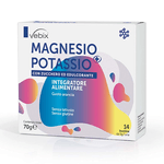 Vebix Nutrients - Magnesio e Potassio+ Integratore con Edulcorante, 14 Bustine