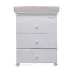 Foppapedretti Bagnetto Fasciatoio IlBagnetto - Bianco, Legno, 3 Cassetti