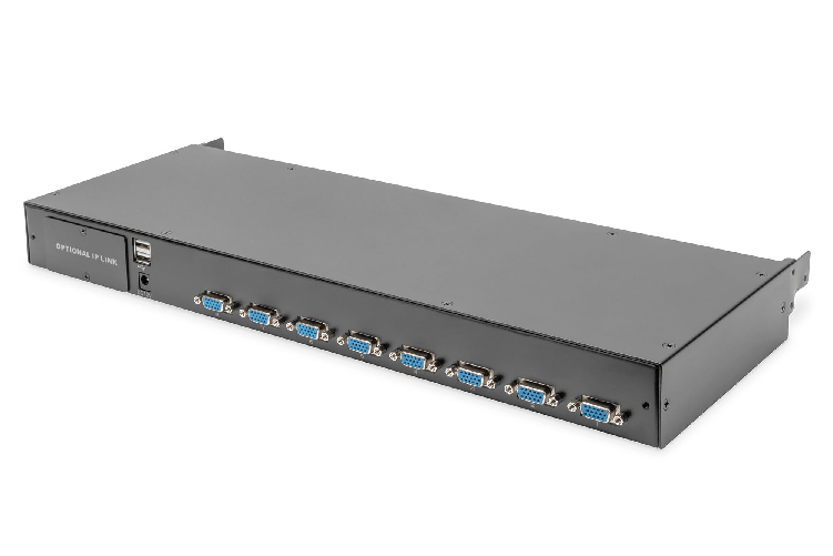 Console-KVM-Digitus-19--FullHD-con-Switch-VGA-a-8-Porte