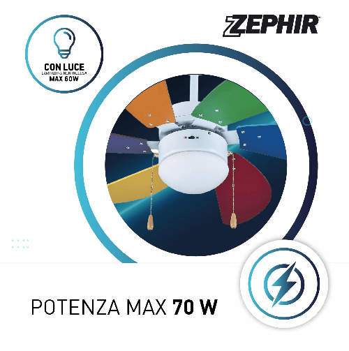 Ventilatore-da-Soffitto-Zephir-Multicolore-con-Luce-e-6-Pale