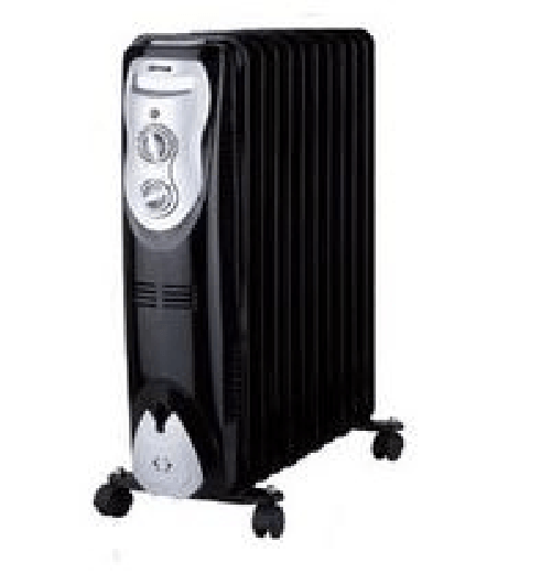 Zephir ZRA1511 stufetta elettrica Nero, Argento 2500 W Radiatore