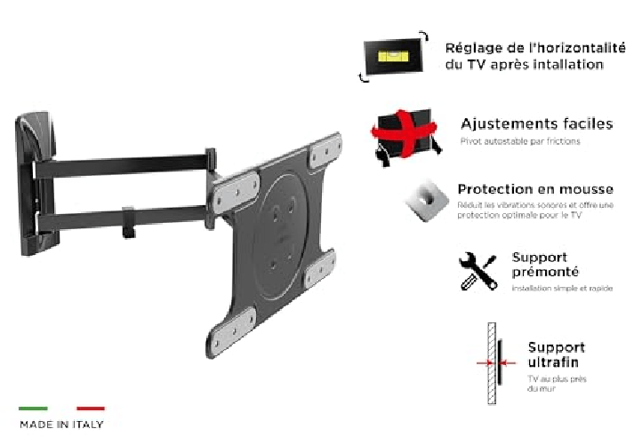 Supporto-TV-Meliconi-OLED-SDR-con-Doppio-Braccio