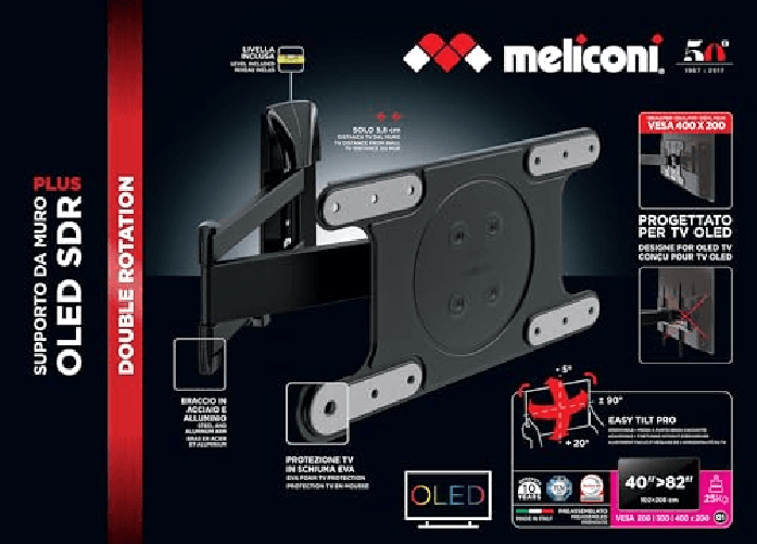 Supporto-TV-Meliconi-OLED-SDR-con-Doppio-Braccio