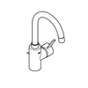 Grohe-Eurosmart-Cosmopolitan---Miscelatore-Monocomando-per-Lavabo