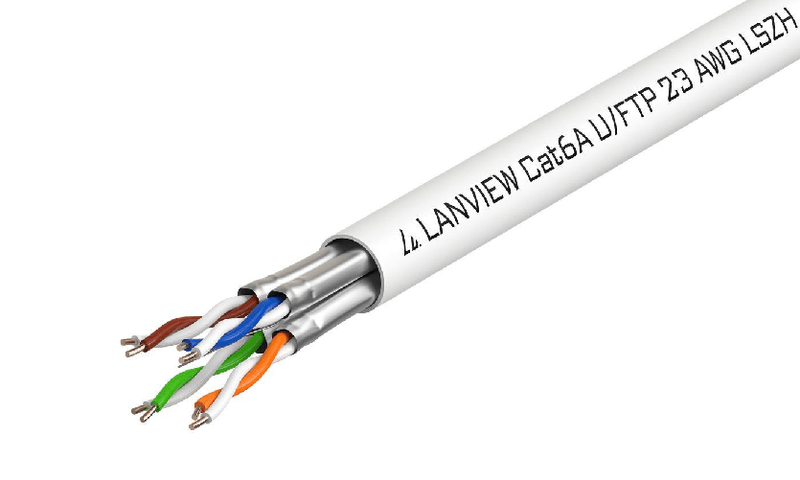 Lanview-LVN122430-cavo-di-rete-Bianco-500-m-Cat6a-U-FTP--STP---Cat6a-U-FTP-Network-Cable---4x2xAWG23-LSZH-white-500m---W