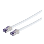 Lanview LVN-CAT6A-FLEX-50CMWH cavo di rete Bianco 0,5 m S/FTP [S-STP] (Lanview HIGH-FLEX Cat6a S/FTP - White 0,5m - Warr