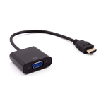 Nilox ADATTATORE HDMI - VGA M/H 0,15 m HDMI tipo A (Standard) VGA (D-Sub) Nero