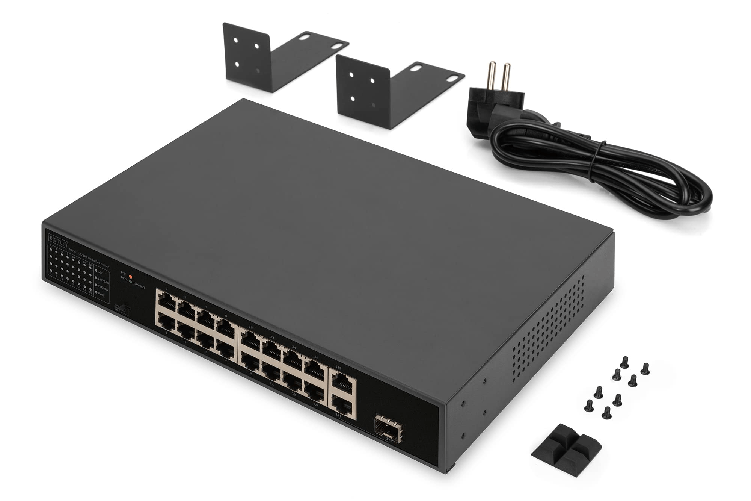 Switch-di-Rete-Fast-Ethernet-PoE-18-Porte-Digitus