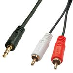 Lindy-35680-cavo-audio-1-m-3.5mm-2-x-RCA-Nero