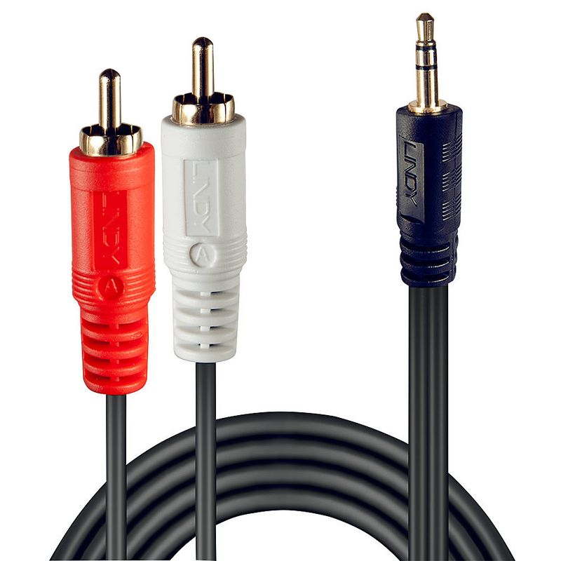 Lindy-35680-cavo-audio-1-m-3.5mm-2-x-RCA-Nero