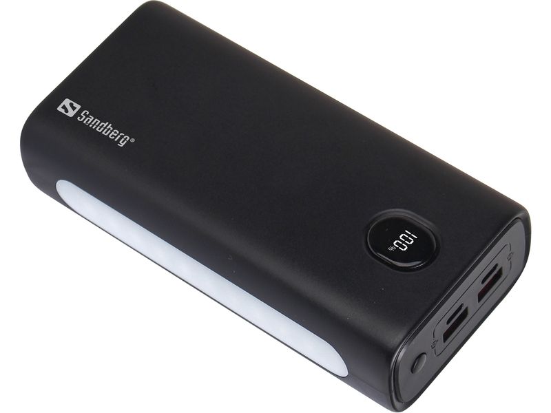 Sandberg-Powerbank-USB-C-PD-20W-30000-Ioni-di-Litio-30000-mAh-Nero