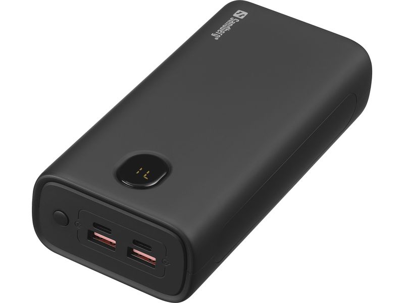 Sandberg-Powerbank-USB-C-PD-20W-30000-Ioni-di-Litio-30000-mAh-Nero