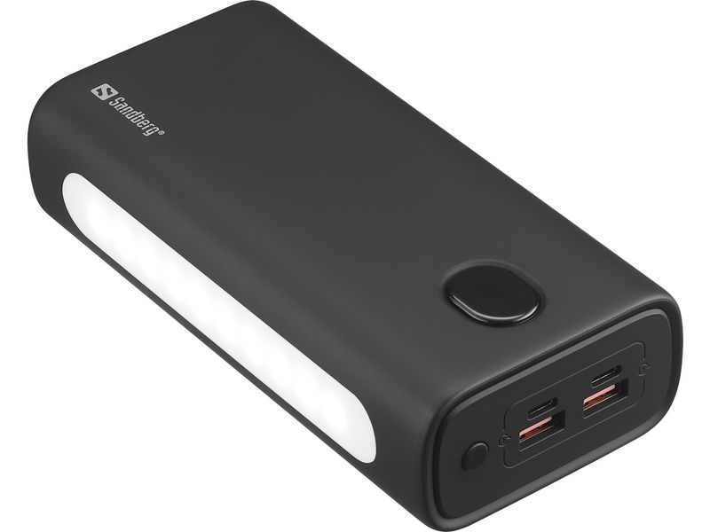 Sandberg-Powerbank-USB-C-PD-20W-30000-Ioni-di-Litio-30000-mAh-Nero