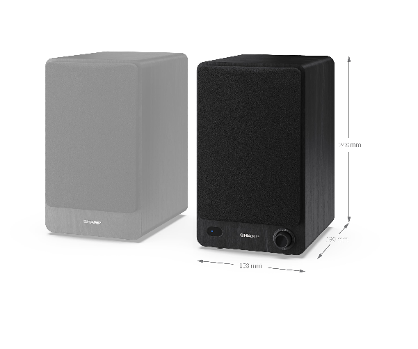 Sharp-Bookshelf-Speakers-altoparlante-2-vie-Nero-Con-cavo-e-senza-cavo-60-W--Bookshelf-Speakers---Loudspeaker-2-Way-Blac