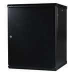 Lanview LVR242060 rack 27U Da parete Nero (Flatpack 19 Wall Mounting - Cabinet 27U H1300 x W600 x - D600 mm - Warranty: