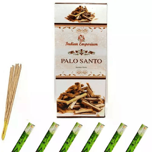 120x Bastoncini incenso palo santo 6 pacchetti profumo ambiente aroma purifica