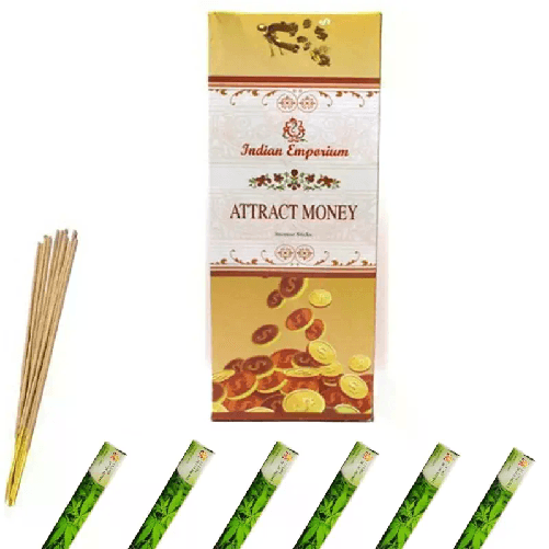 120x Bastoncini incenso attrai soldi 6 pacchetti profumo ambiente aroma purifica