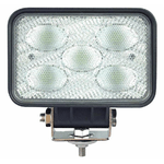 Faro da lavoro 5 LED CREE rettangolare ad ampio raggio 120° 50W IP67 e IP69K Confezione da 1pz