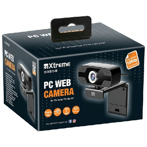 Xtreme-33858-webcam-2-MP-1920-x-1080-Pixel-USB-2.0-Nero