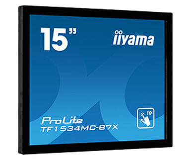 Iiyama ProLite TF1534MC-B7X Monitor PC 38,1 cm (15") 1024 x 768 Pixel XGA LED Touch screen Multi utente Nero