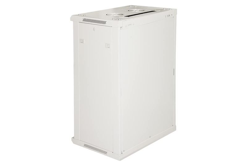 Armadio-Rack-19--18U-da-Muro---Grigio-con-Porta-Vetro