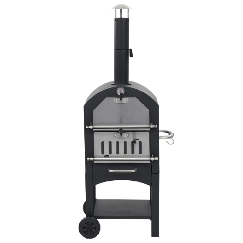 vidaXL-Forno-Pizza-Esterno-a-Carbonella-con-Pietra-Refrattaria