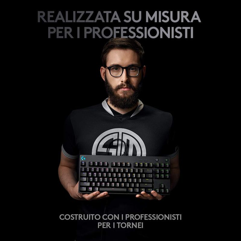 Logitech-G-PRO-TKL-Tastiera-Gaming-Meccanica-con-Switch-GX-Blue-e-RGB-LIGHTSYNC