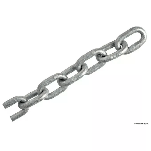 Catena Zincata Catena Genovese 10 mm x 50 m Robusta e Resistente per Applicazioni Marine e Industriali