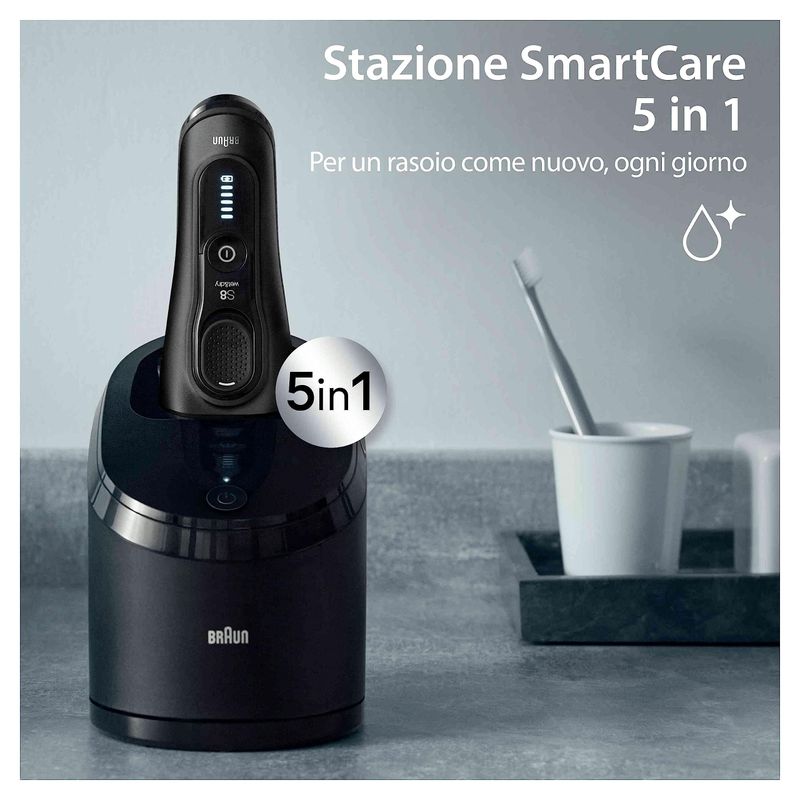 Braun-Series-8-8560cc---Rasoio-Elettrico-Barba-Wet---Dry