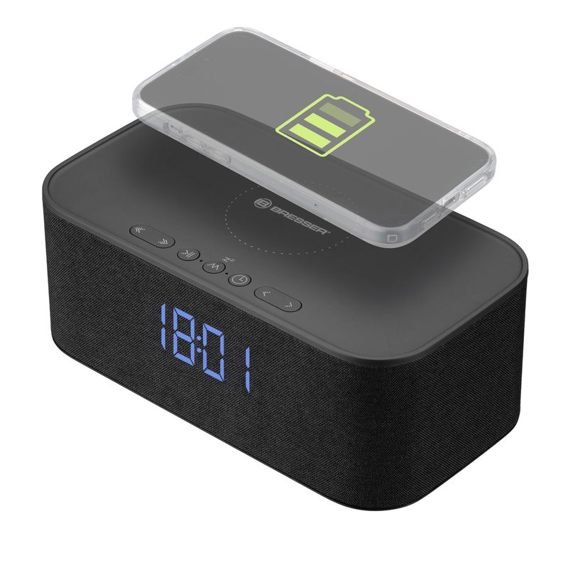 Explore-Scientific-BCC1001--Orologio-Bluetooth-con-Ricarica-Wireless
