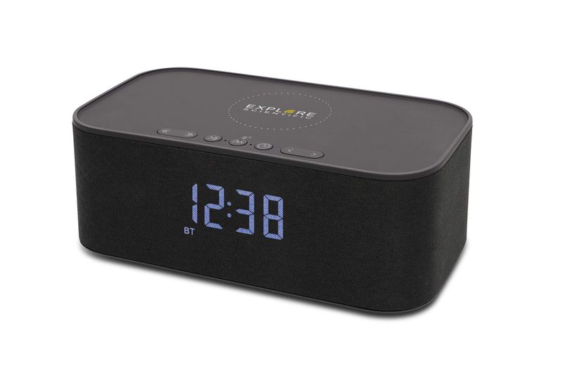 Explore-Scientific-BCC1001--Orologio-Bluetooth-con-Ricarica-Wireless