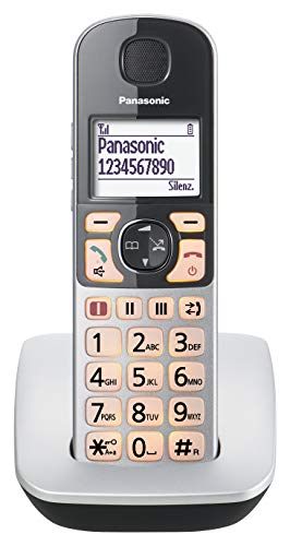 Telefono-Cordless-Panasonic-KX-TGE510JTS-con-Schermo-Retroilluminato