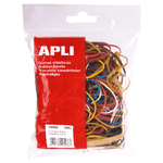 Apli Elastici Assortiti - Contenuto 100g - Grande Elasticità e Resistenza - 70% Gomma Naturale