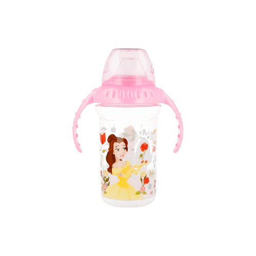 Carrefour Bicchiere antigoccia da viaggio per bambini Principesse tazza biberon 330ml impara a bere con beccuccio