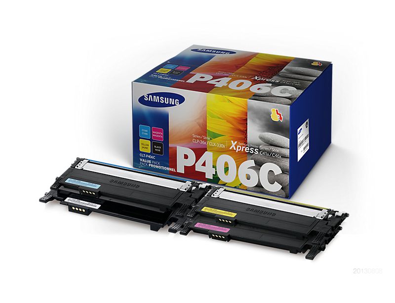 Samsung-CLT-P406C-cartuccia-toner-4-pz-Originale-Nero-Blu-Magenta-Giallo