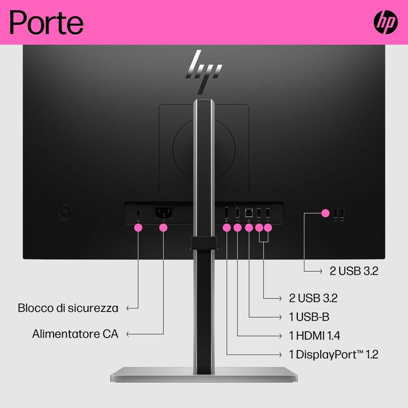 HP-E24t-G5-605-cm--23.8---1920-x-1080-Pixel-Full-HD-LED-Touch-screen-Nero