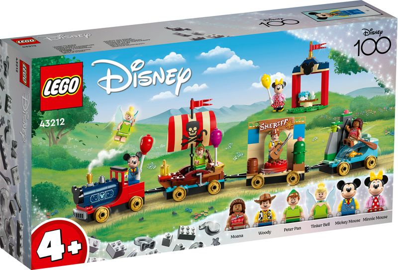 LEGO-Disney-43212-Treno-delle-Celebrazioni-Disney-100°-Anniversario-con-Carri-Giocattolo-e-Figure-di-Topolino-e-Minnie