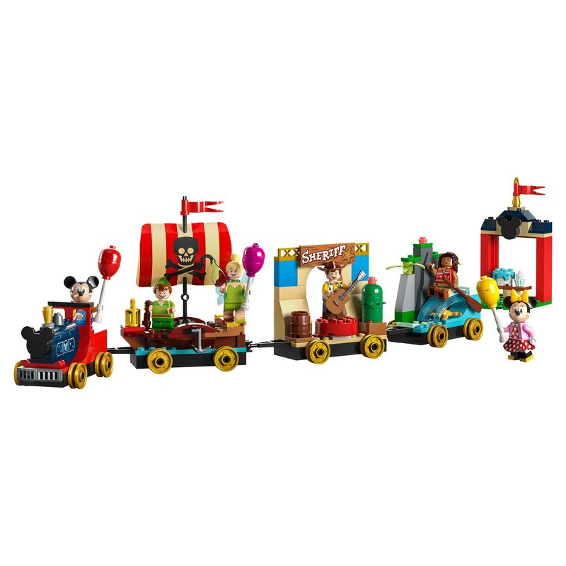 LEGO-Disney-43212-Treno-delle-Celebrazioni-Disney-100°-Anniversario-con-Carri-Giocattolo-e-Figure-di-Topolino-e-Minnie