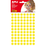 Round applica Ø 10,5 mm - 6 fogli con 528 gomets - adesivo permanente - sviluppo di abilità e creatività - adesivo per b